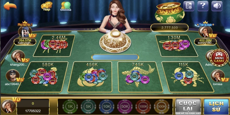 Hướng dẫn các bước chơi bầu cua 68 game bài chi tiết